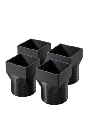 Adapter rynnowy 80×80 mm - Ø100 do rynny tymczasowej - zestaw 4 szt.