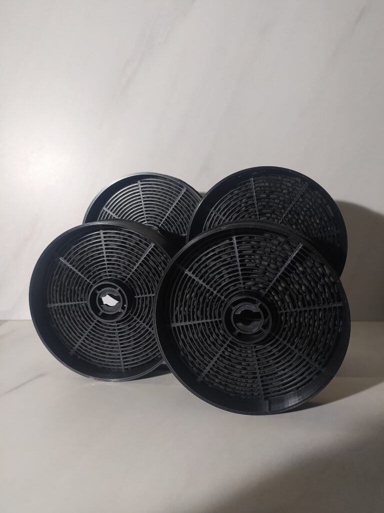 Filtr węglowy do okapu GLOBALO ASC450 13 cm zamiennik – zestaw 4 sztuk